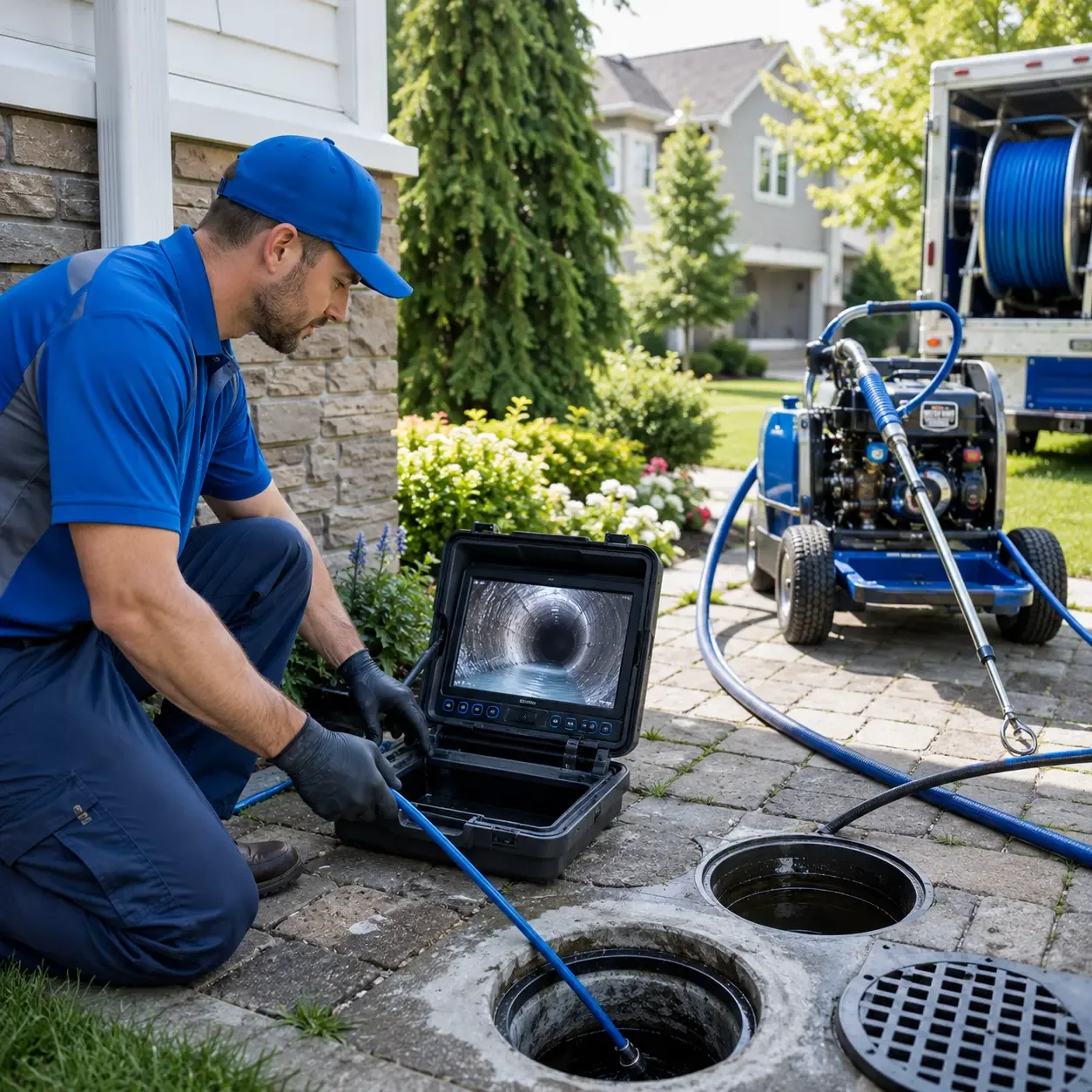Outdoor drain cleaning professionals serving Bloomington, TX