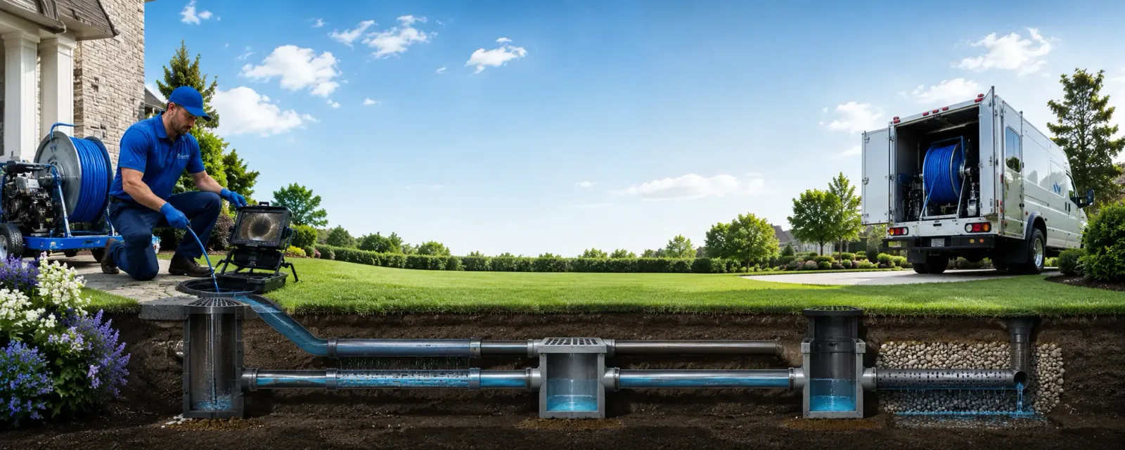 Outdoor drain cleaning information for Bloomington, TX